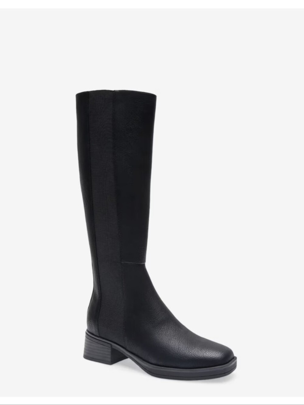 AEROSOLES Daria Womens Black Over-the-Knee Square-Toe Boots Double Zip Size 9M